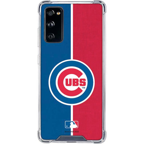 MLB Chicago Cubs Split Galaxy S20 FE Clear Case
